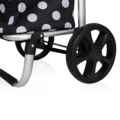 Bamex Chicago Boodschappenkar Black Dots 13 Bamex Chicago Boodschappenkar Black Dots -Mode Tassenwinkel close up wiel