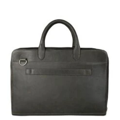 Cowboysbag Laptop Bag Laide 15.6" Dark Green -Mode Tassenwinkel cowboysbag laptopbaglaide laptoptas darkgreen 945 back