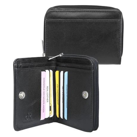 DR Amsterdam Toronto Damesportemonnee Black 15166 3 DR Amsterdam Toronto Damesportemonnee Black 15166 - Afbeelding 3