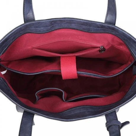 Wimona Evelina Schoudertas Donkerblauw 4 Wimona Evelina Schoudertas Donkerblauw - Afbeelding 4