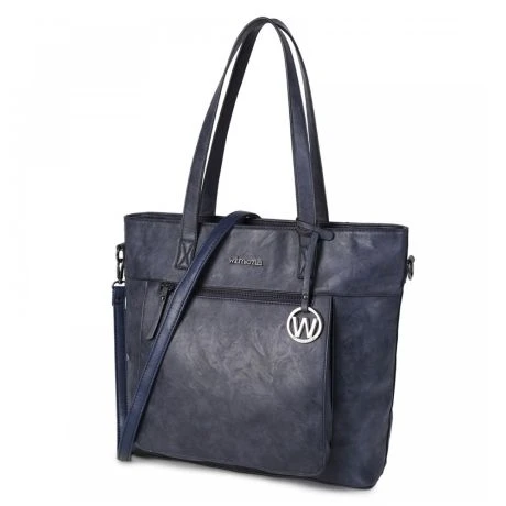 Wimona Evelina Schoudertas Donkerblauw 2 Wimona Evelina Schoudertas Donkerblauw - Afbeelding 2