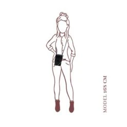 MOSZ Telefoontasje Quilted Black Light Gold -Mode Tassenwinkel formaat 1