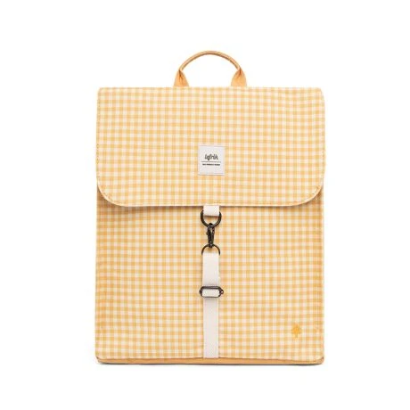 Lefrik Handy Backpack Mini Printed Vichy Mustard 1 Lefrik Handy Backpack Mini Printed Vichy Mustard