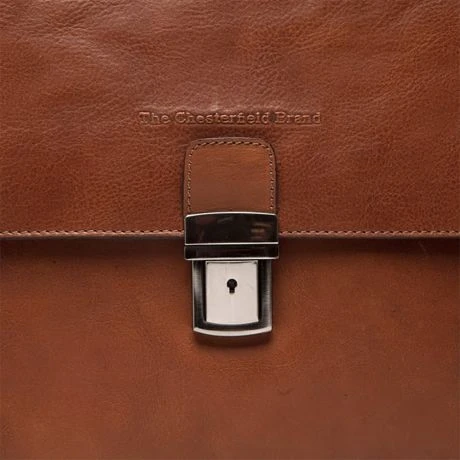 Chesterfield Soft Class Oxford Laptoptas 15,6" Cognac 4 Chesterfield Soft Class Oxford Laptoptas 15,6" Cognac - Afbeelding 4