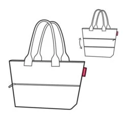 Reisenthel Shopper E1 Twist Silver -Mode Tassenwinkel image 2 1 13