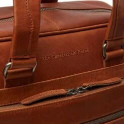 Chesterfield Singapore Laptoptas 15" Schoudertas Cognac -Mode Tassenwinkel image 4 4 2