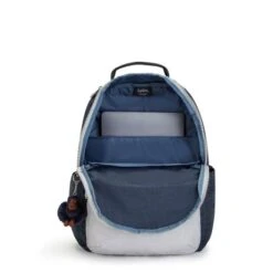 Kipling Seoul Rugzak True Blue Grey 12 Kipling Seoul Rugzak True Blue Grey -Mode Tassenwinkel kpki5140u84 3
