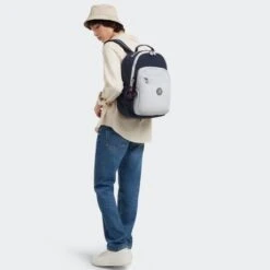 Kipling Seoul Rugzak True Blue Grey 14 Kipling Seoul Rugzak True Blue Grey -Mode Tassenwinkel kpki5140u84 9