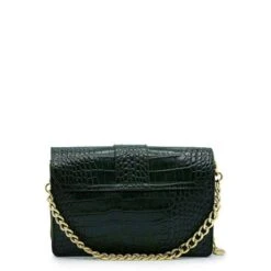 MOSZ Krisbag Telefoontasje Croco Dark Green -Mode Tassenwinkel krisbag croco dark green achterkant