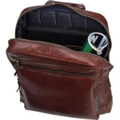 Leonhard Heyden Cambridge Rugzak Red Brown -Mode Tassenwinkel leonhard heyden cambridge 5269 rucksack 3 2