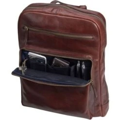 Leonhard Heyden Cambridge Rugzak Red Brown -Mode Tassenwinkel leonhard heyden cambridge 5269 rucksack 4 2