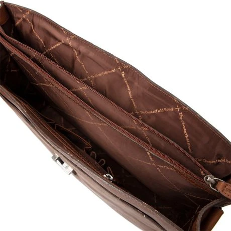 Chesterfield Soft Class Oxford Laptoptas 15,6" Cognac 6 Chesterfield Soft Class Oxford Laptoptas 15,6" Cognac - Afbeelding 6
