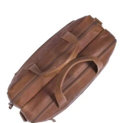 Chesterfield Ryan Laptop Schoudertas Large 17" Cognac -Mode Tassenwinkel leren laptoptas cognac ryan 4