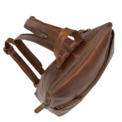 Chesterfield Amanda Rugzak Cognac -Mode Tassenwinkel leren rugzak cognac amanda 1