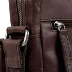 Chesterfield Anna Schoudertas Brown -Mode Tassenwinkel leren schoudertas bruin anna