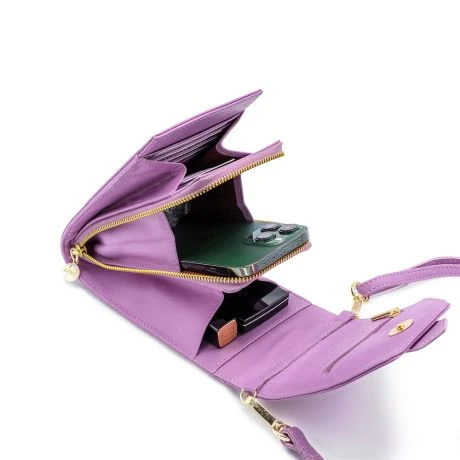 MOSZ Telefoontasje Lila Light Gold 2 MOSZ Telefoontasje Lila Light Gold - Afbeelding 2