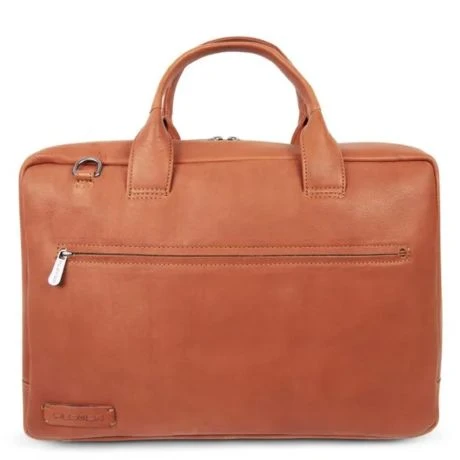 Plevier Lloyd Enkelvaks Laptoptas 17.3 Inch Cognac 1 Plevier Lloyd Enkelvaks Laptoptas 17.3 Inch Cognac