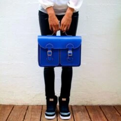 OldSchool Bags Schooltas Extra Large Marine Blauw -Mode Tassenwinkel mg 3406