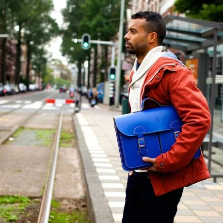 OldSchool Bags Schooltas Extra Large Aqua 5 OldSchool Bags Schooltas Extra Large Aqua - Afbeelding 5