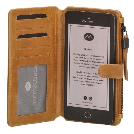 Micmacbags Porto Telefoontasje Groot Okergeel 6 Micmacbags Porto Telefoontasje Groot Okergeel - Afbeelding 6