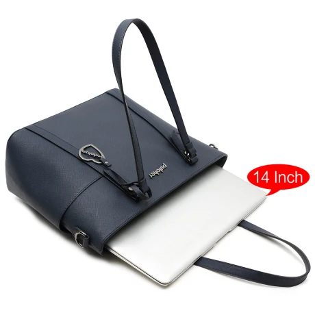 Pulcher New York Schoudertas 14" Donkerblauw 5 Pulcher New York Schoudertas 14" Donkerblauw - Afbeelding 5