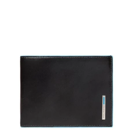 Piquadro Blue Square Men's Wallet With Coin Pocket Black 2 Piquadro Blue Square Men's Wallet With Coin Pocket Black - Afbeelding 2