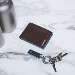 Piquadro Blue Square Men's Wallet With Coin Pocket Black 5 Piquadro Blue Square Men's Wallet With Coin Pocket Black -Mode Tassenwinkel pu257b2r n dett4