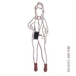 MOSZ Telefoontasje Quilted Black Brushed Silver -Mode Tassenwinkel quilted black