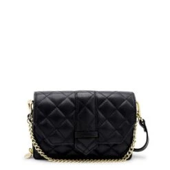 MOSZ Krisbag Telefoontasje Quilted Black Shiny Light Gold