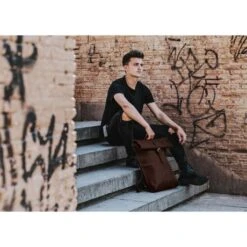 Laauw RAW Tribunal Rugzak Dark Brown -Mode Tassenwinkel raw tribunal dark brown 5