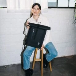 GOT BAG RollTop Lite Backpack 15" Black 16 GOT BAG RollTop Lite Backpack 15" Black -Mode Tassenwinkel rolltop light black moods77 01