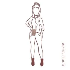 MOSZ Telefoontasje Suède Snake Cognac Brushed Silver -Mode Tassenwinkel saffiano pink light 3