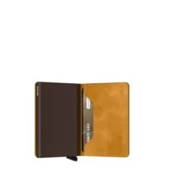 Secrid Slim Wallet Portemonnee Vintage Ochre -Mode Tassenwinkel secrid s vintage ochre semi open