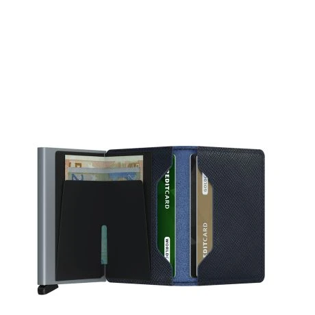 Secrid Slim Wallet Portemonnee Saffiano Navy 5 Secrid Slim Wallet Portemonnee Saffiano Navy - Afbeelding 5