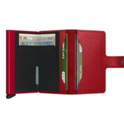 Secrid Mini Wallet Portemonnee Crisple Lipstick -Mode Tassenwinkel secrid miniwallet crisple lipstick open