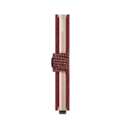 Secrid Mini Wallet Portemonnee Sparkle Red -Mode Tassenwinkel secrid miniwallet sparkle red side