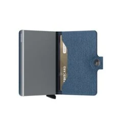 Secrid Mini Wallet Portemonnee Twist Jeans Blue -Mode Tassenwinkel secrid miniwallet twist jeans blue semi open