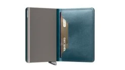 Secrid Premium Slim Wallet Portemonnee Dusk Teal -Mode Tassenwinkel secrid premium slimwallet dusk teal semi open