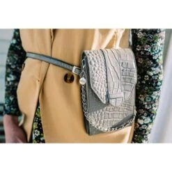 MOSZ Telefoontasje Croco Taupe Brushed Silver 8 MOSZ Telefoontasje Croco Taupe Brushed Silver -Mode Tassenwinkel sring summer lage reso 241