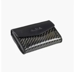 Tony Perotti Furbo Leren Pasjeshouder Met Kleingeldvak Carbon Zwart -Mode Tassenwinkel tc 3700 zw b