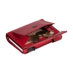 Tony Perotti Furbo Leren Pasjeshouder Met Kleingeldvak Rood -Mode Tassenwinkel te 3700 ca b2