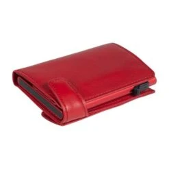Tony Perotti Furbo Leren Pasjeshouder Met Kleingeldvak Rood -Mode Tassenwinkel te 3700 ca f2