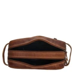Hide & Stitches Japura Toilettas Cognac 5 Hide & Stitches Japura Toilettas Cognac -Mode Tassenwinkel toilettas cognac japura 3