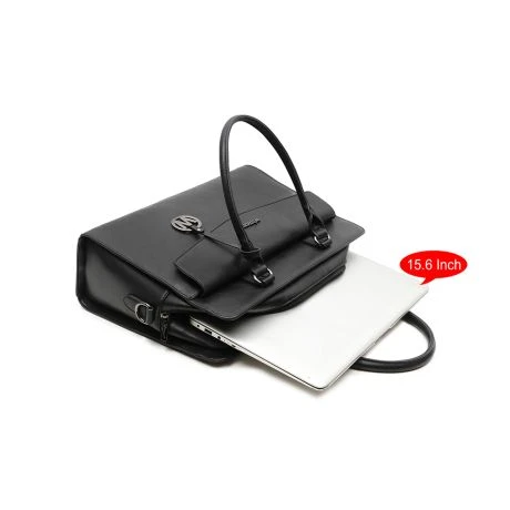 Wimona Valentina Schoudertas Laptop 15.6" Black 3 Wimona Valentina Schoudertas Laptop 15.6" Black - Afbeelding 3