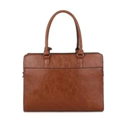 Wimona Valentina Schoudertas Laptop 15.6" Cognac -Mode Tassenwinkel valentina cognac 1