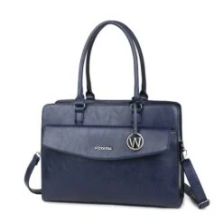 Wimona Valentina Schoudertas Laptop 15.6" Dark Blue -Mode Tassenwinkel valentina dark blue 5