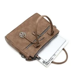 Wimona Bambina Schoudertas Taupe -Mode Tassenwinkel wimona bambina taupe 5