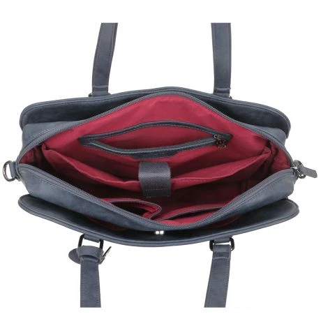 Wimona Carlotta Schoudertas 13.3" Donkerblauw 4 Wimona Carlotta Schoudertas 13.3" Donkerblauw - Afbeelding 4