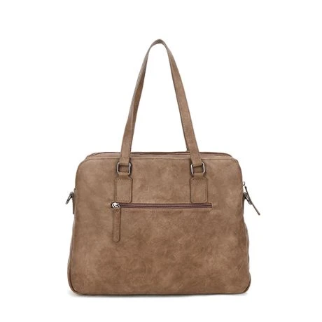 Wimona Carlotta Schoudertas 13.3" Taupe 5 Wimona Carlotta Schoudertas 13.3" Taupe - Afbeelding 5