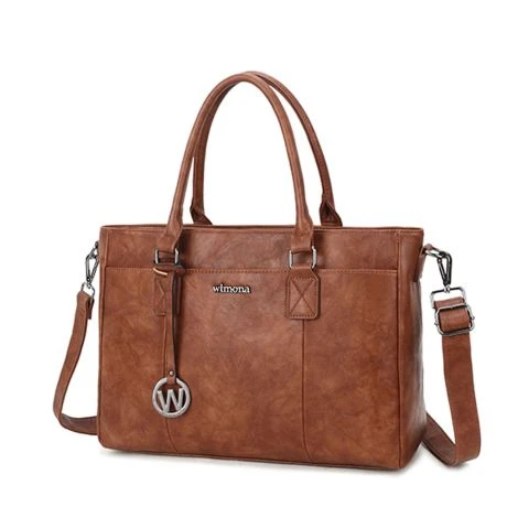Wimona Carmina Schoudertas 13.3" Cognac 2 Wimona Carmina Schoudertas 13.3" Cognac - Afbeelding 2